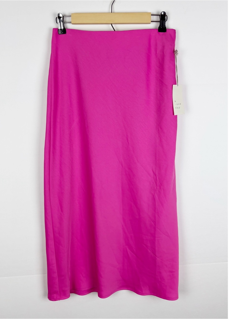 A New Day Slip Skirt Pink Pull On A Line Maxi  Size Small Feminine